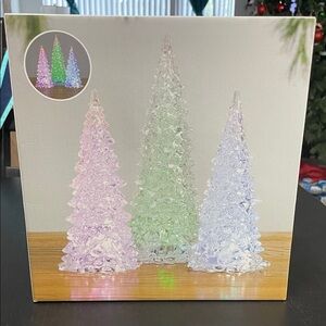 LED Light-Up Holiday Trees - Multicolor